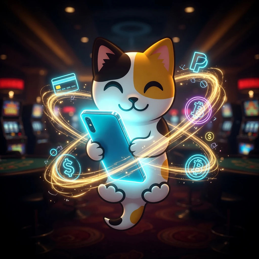 Fortune Gems slot game card with gem symbols and bright neon background